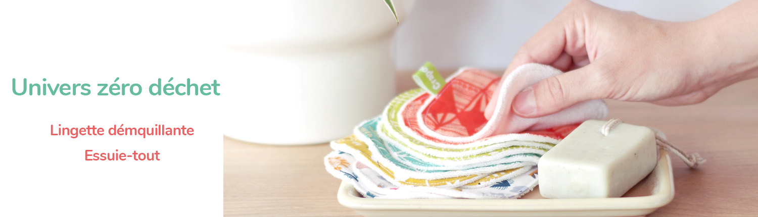 Lingettes, essuie-tout et coton démaquillant lavable maison - Presque Zéro  Déchet