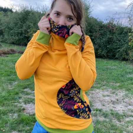 sweat femme col snood bio crapouillette mafate