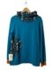 sweat femme poche col snood crapouillette colibris