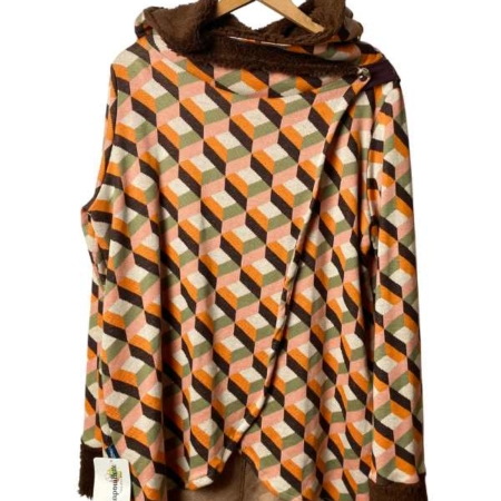 manteau femme adulte capuche Crapouillette 70's