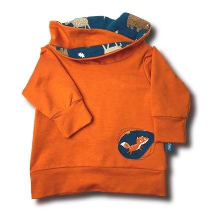 sweat renard orange crapouillette