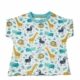 t-shirt manches courtes enfant savane bleu ete