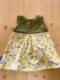 robe-manches-courtes-citron-jaune-vert